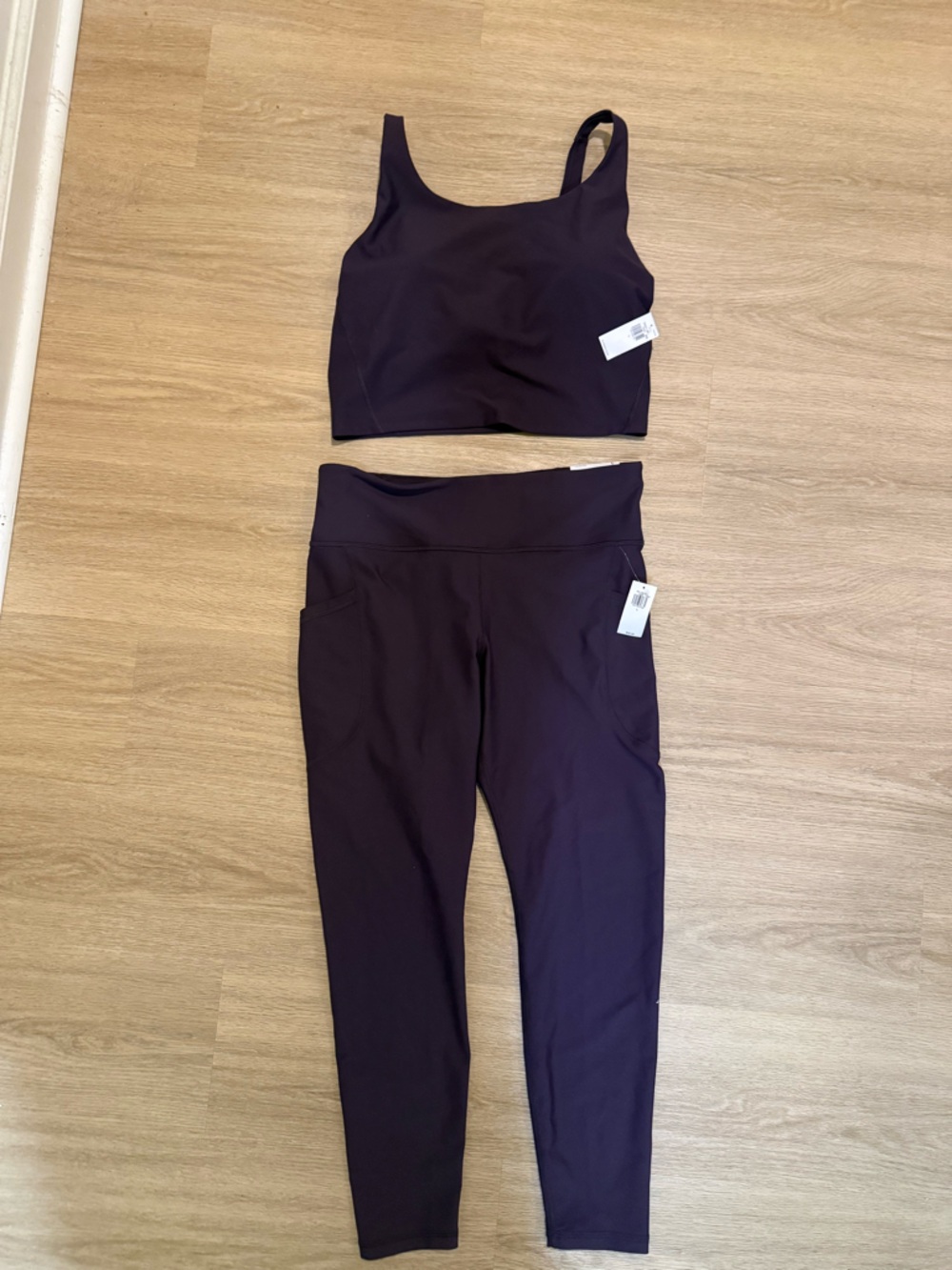 Old Navy Deep Purple Workout Set NWT